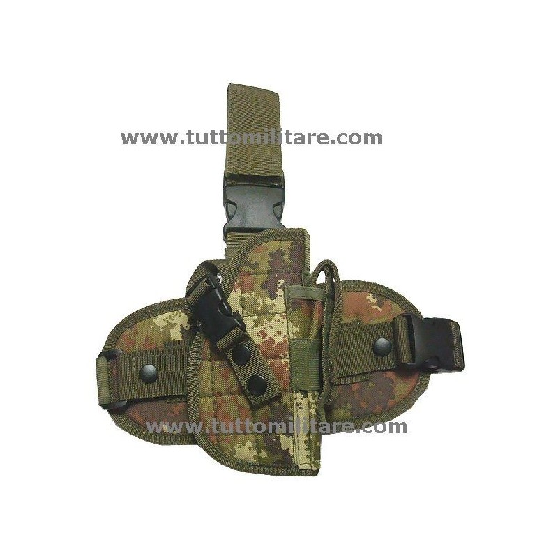 Fondina Tattica Cosciale in Cordura Vegetata Fondina Tattica Cosciale in Cordura Vegetata