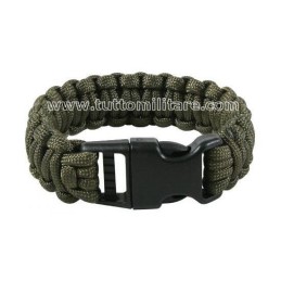 Braccialetto Paracord Verde Oliva 550 Regen