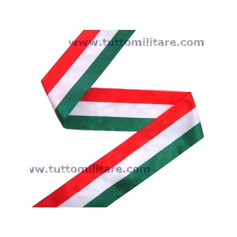 Nastro Tricolore Italia Larghezza 5 cm. per Inaugurazioni