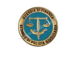 Distintivo Metallo Polizia Giudiziaria Guardia di Finanza