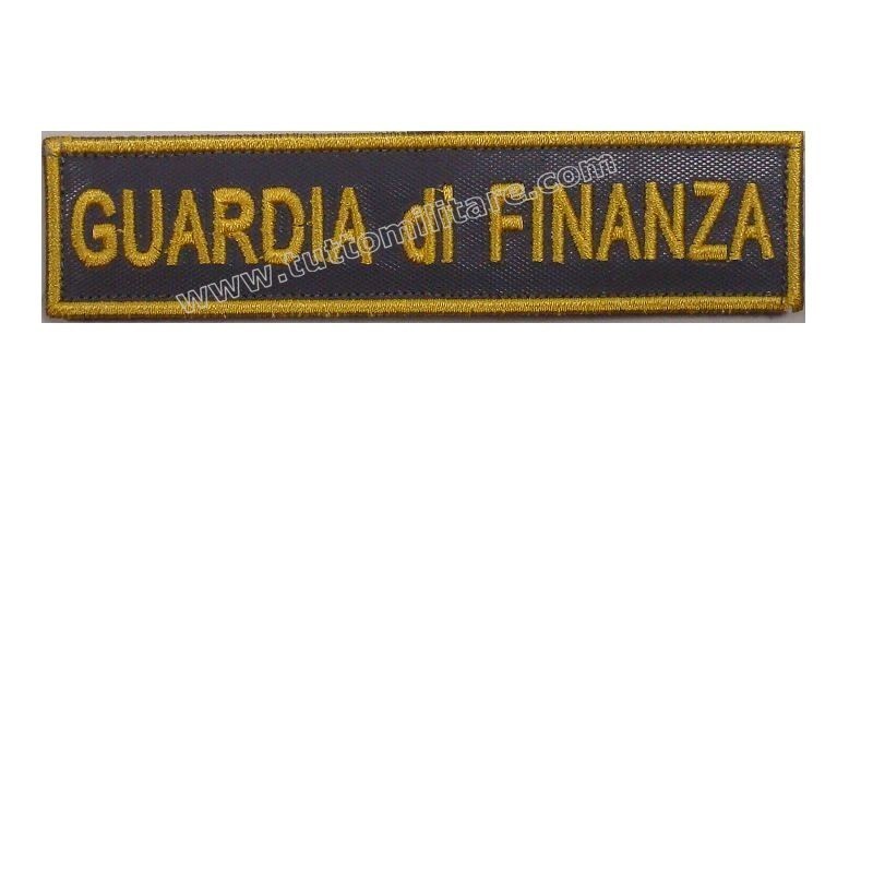 Targhetta Guardia di Finanza Rettangolare con Velcro