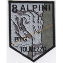 Scudetto Ricamato Battaglione Alpini Tolmezzo
