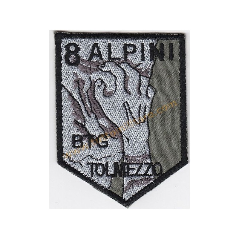 Scudetto Ricamato Battaglione Alpini Tolmezzo
