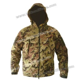 Soft Shell Vegetato Giubbino Windstopper Waterproof