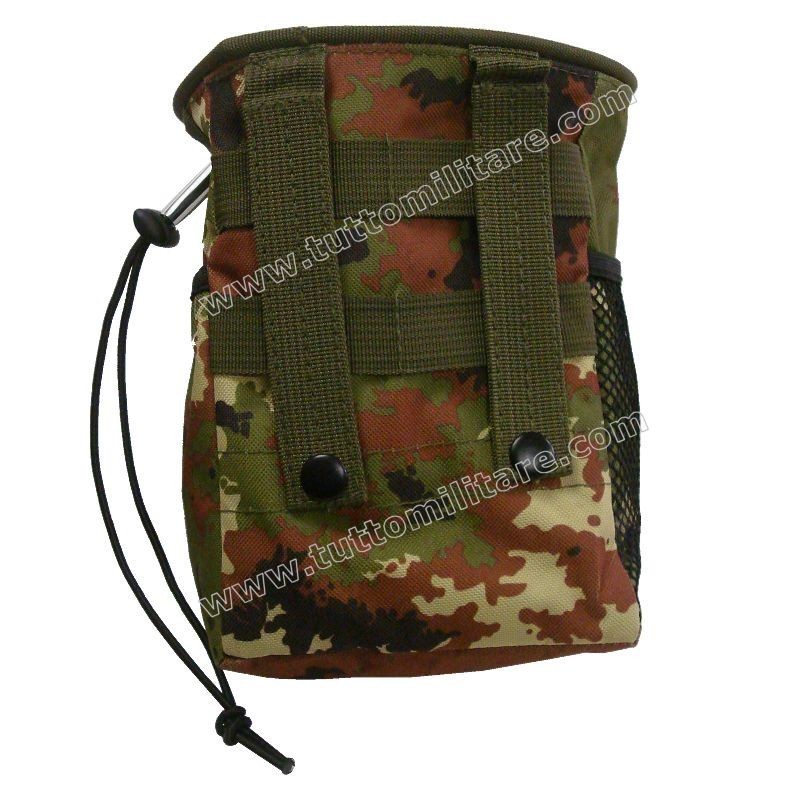 Sacca Porta Casco Pilota Esercito Vegetato Mil-Tec 13826042 48x43 Cm