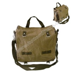 Borsa Canvas Tascapane Verde Oliva con Tracolla