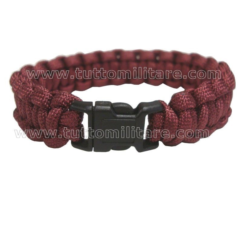 Braccialetto Para Cord Bordeaux Braccialetto Para Cord Bordeaux