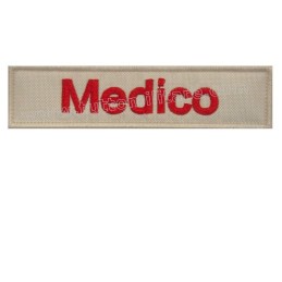 Targhetta Medico Ricamata con Velcro