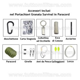 Portachiavi Survival Paracord
