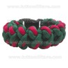 Braccialetto Paracord 550 Green Red Turtle