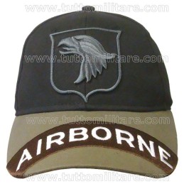 Cappellino 101st Airborne Black & Brown