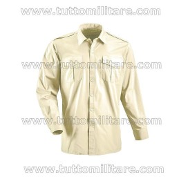 Camicia Militare Esercito Kaki Chiaro Manica Lunga