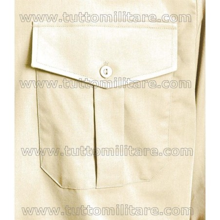 Camicia Militare Autentica Esercito Olandese – Manica Lunga, Grigio, Tela Cotone, Strato Termico Vintage