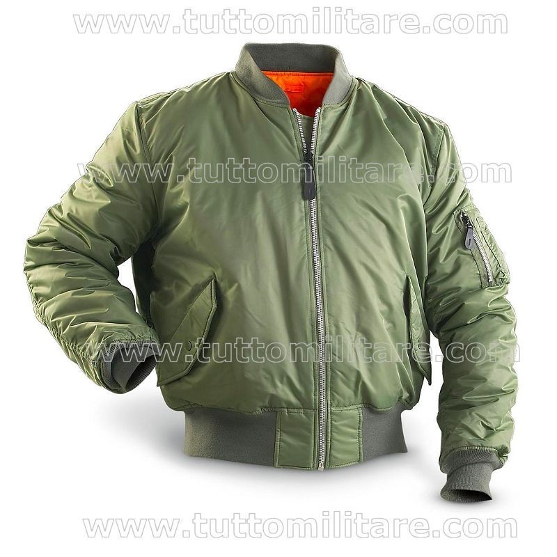Giubbino Bomber Aeronautica MA-1 Verde Oliva
