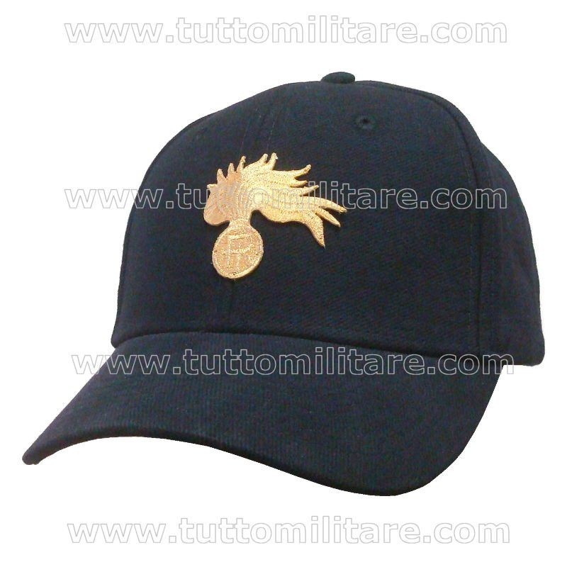 Cappellino Ricamato Carabinieri con Fiamma Dorata