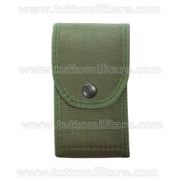 Porta Caricatori Doppio Cordura Verde 2 Posti