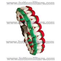 Braccialetto Paracord Tricolore Italia