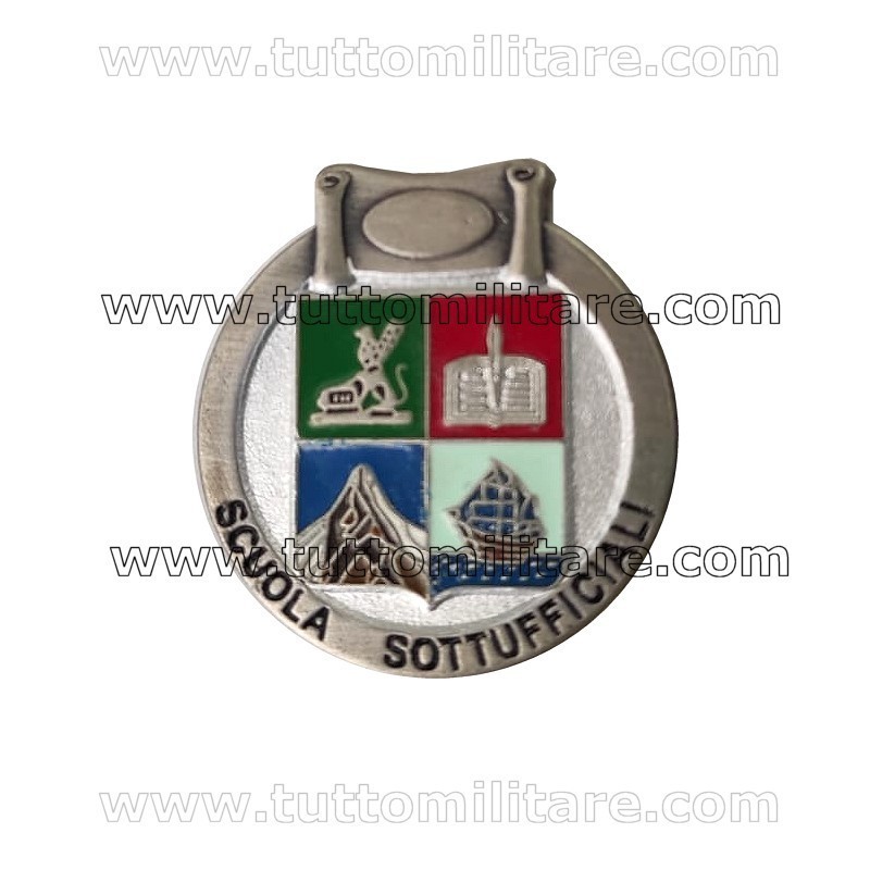 Distintivo Scuola Sottufficiali Argentato Guardia di Finanza