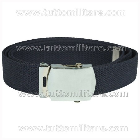 Cintura Blu Fibbia Neutra