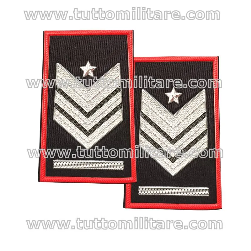 Tubolari Neri per Camicia o Maglione Brigadiere Capo Qualifica Speciale Carabinieri Tubolari Neri per Camicia o Maglione Brigadiere Capo Qualifica Speciale Carabinieri