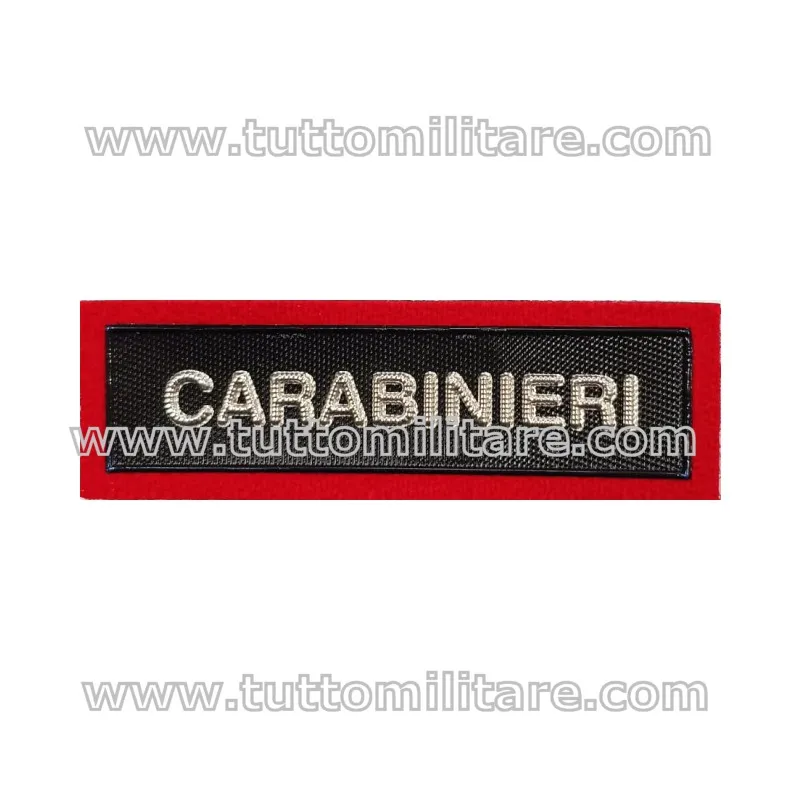 Distintivo Plastica Scritta Carabinieri Polo