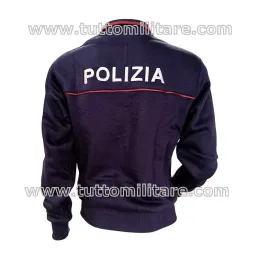 Scritta Retro Schiena Polizia sulla Felpa