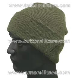 Papalina in Maglia Watch Cap Verde – Copricapo Termico Outdoor