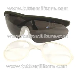 Occhiali Tattici Kombat Montatura Nylon Gommato Verde