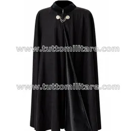 Mantella Nera Collo Velluto e Interno Raso Nero