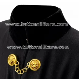 Dettaglio Colletto in Velluto con Mascheroni Dorati