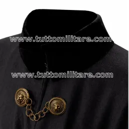 Dettaglio Colletto in Velluto con Mascheroni Bronzo