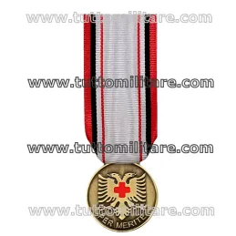 Dettaglio della Medaglia Bronzo Merito Croce Rossa Albanese - Kryqi i Kuq Shqiptar