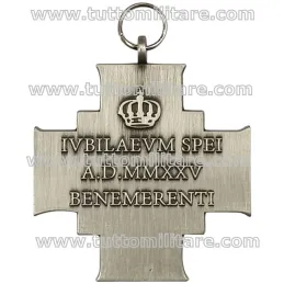 Retro della Medaglia Giubileo Speranza 2025 Ordine Costantiniano di San Giorgio