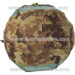 Vista Interna Copri Elmetto Vegetato Soldato Sicuro