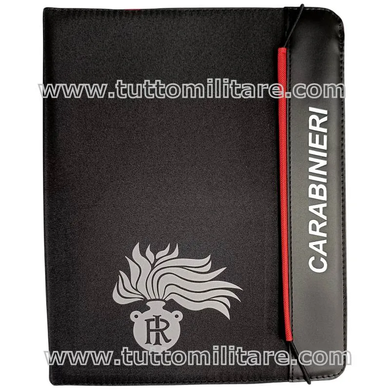 Cartellina Porta Blocco e Documenti Carabinieri con Penna