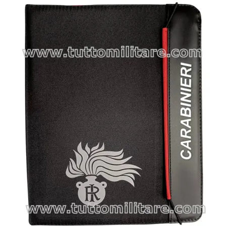 Cartellina Porta Blocco e Documenti Carabinieri con Penna