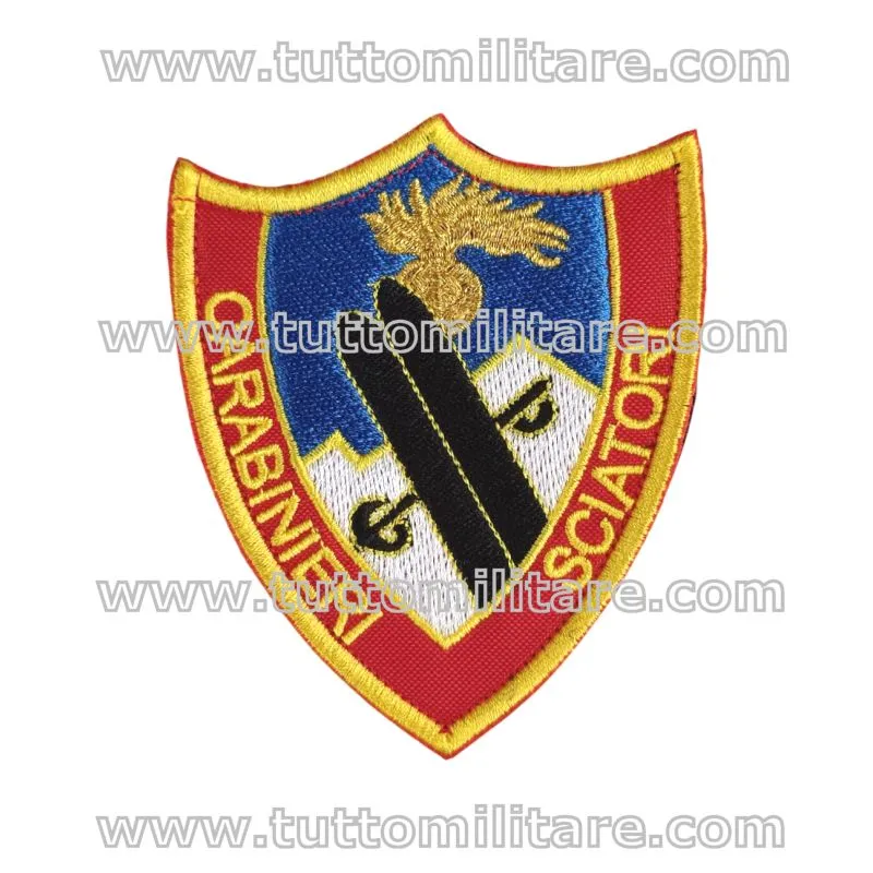 Patch Sciatori Carabinieri Velcro | Scudetto Omerale Ricamato
