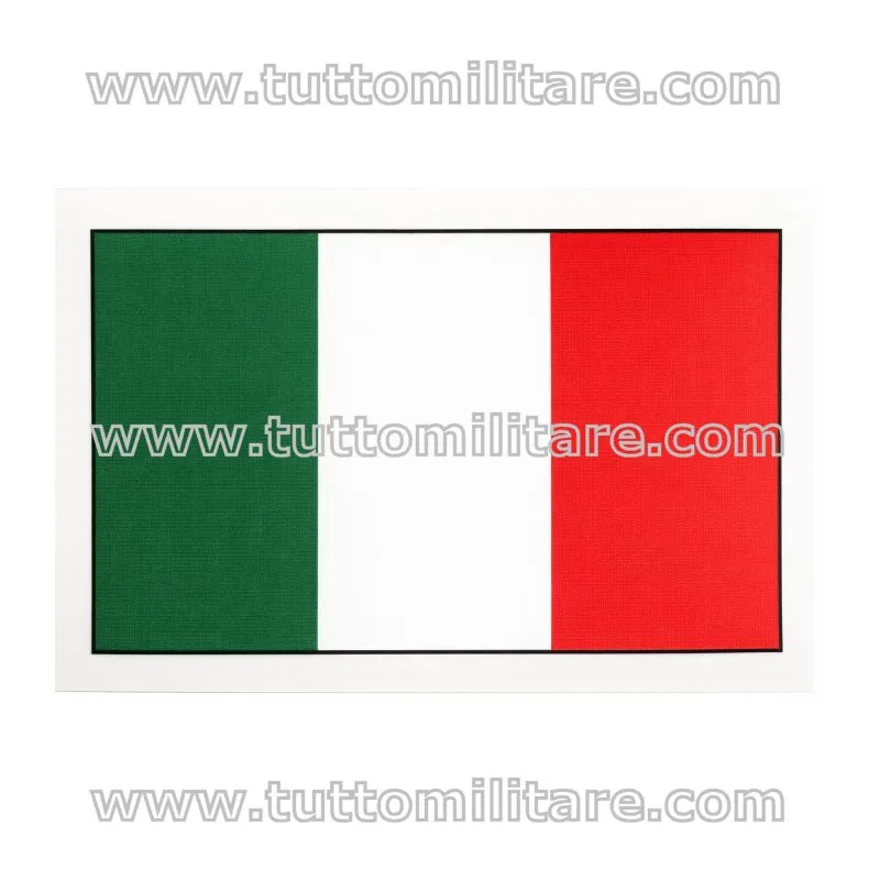 Adesivo a Bandiera Italia 8x6 cm.