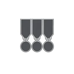 Medagliere 3 Posti completo di  Attacco Posteriore