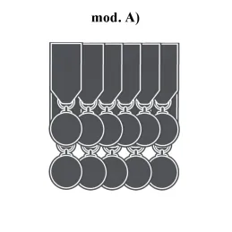 Medagliere 11 Posti completo di  Attacco Posteriore