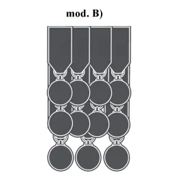 Medagliere 11 Posti completo di  Attacco Posteriore disposto su 3 File