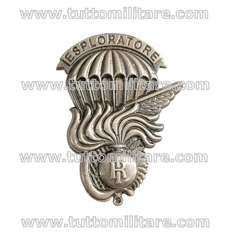 Distintivo  Metallo Esploratore 1° Rgt. Paracadutisti “Tuscania” Carabinieri