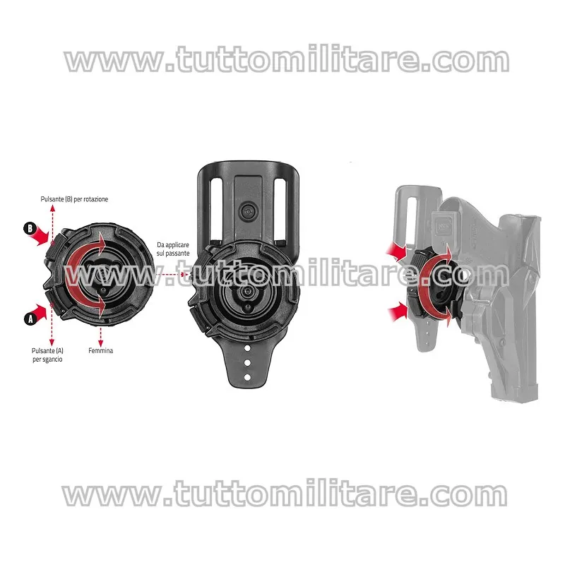 Sistema Rotativo Modulare Fondina VH 8KR80 | Tutto Militare