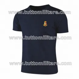 T-Shirt Polizia di Stato 100% cotone con logo araldico ricamato