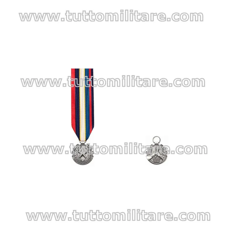 Medaglia mignon Veterano della Difesa completa di nastro da 20 mm