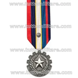 Medaglia Veterano Missioni Internazionali con centrino in metallo argentato