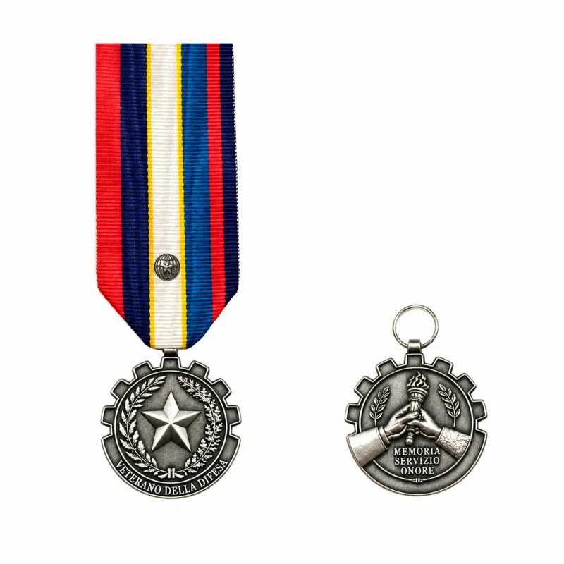 Medaglia Veterano Missioni Internazionali - fronte, retro e nastro