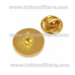 Retro del pin Cavaliere OMRI con perno e chiusura a farfalla separata