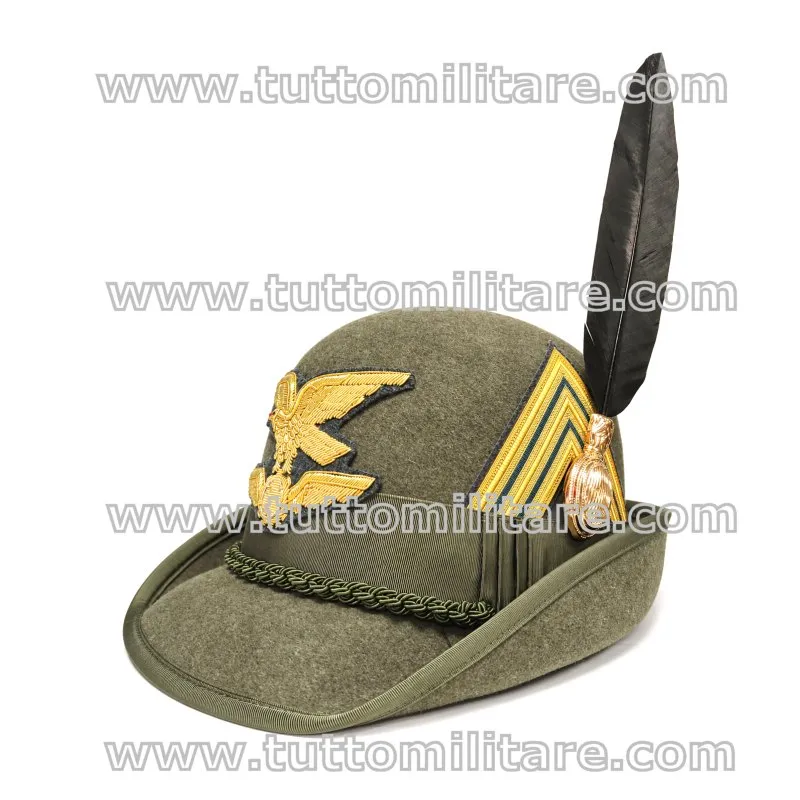 Cappello Alpino Capitano Battaglione Logistico Julia completo