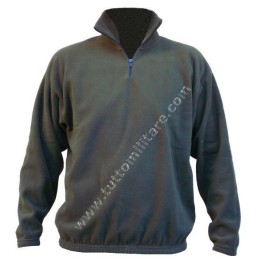 Maglione Pile Verde Oliva